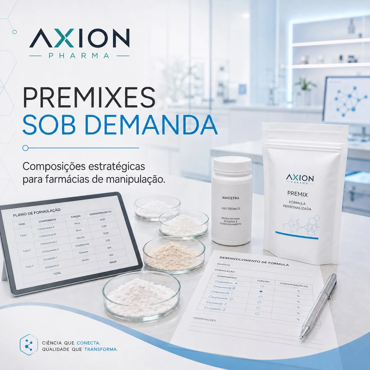 Detalhe de acondicionamento AXION PHARMA